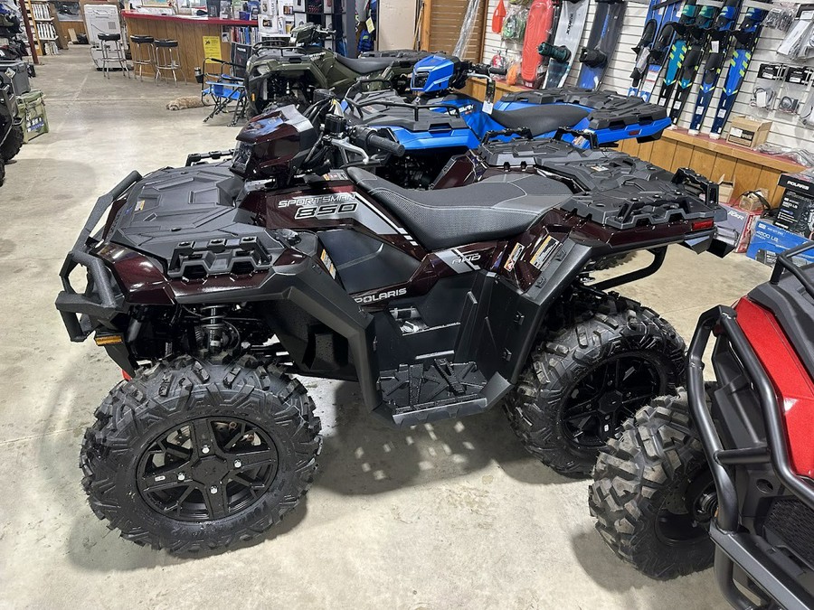 2024 Polaris Industries Sportsman 850 Ultimate Trail. Factory winch, bumpers, LED lights and 78HP!