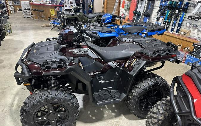 2024 Polaris Industries Sportsman 850 Ultimate Trail. Factory winch, bumpers, LED lights and 78HP!