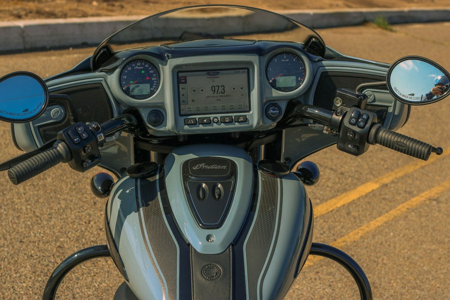 2025 Indian Motorcycle® Chieftain® Dark Horse® w/PowerBand Audio Storm Gray/Graphics