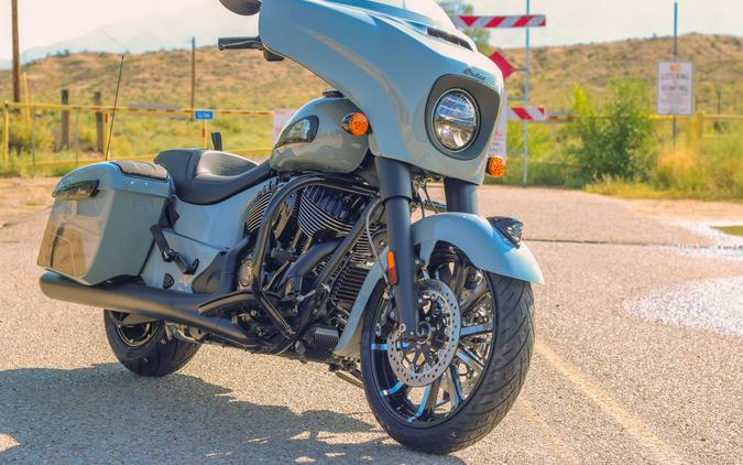 2025 Indian Motorcycle® Chieftain® Dark Horse® w/PowerBand Audio Storm Gray/Graphics