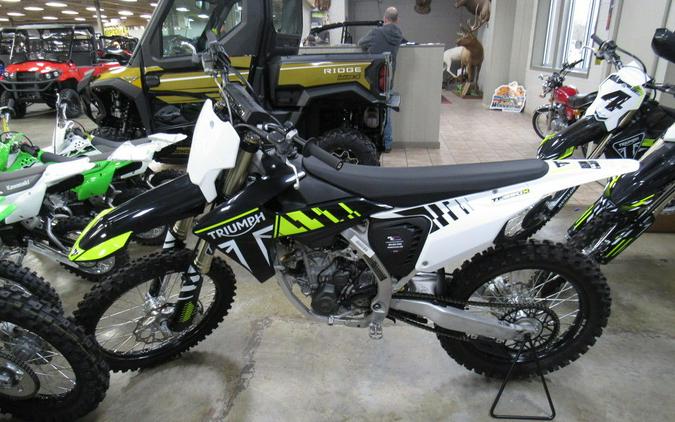 2026 Triumph TF 250-X Jet Black/Pure White