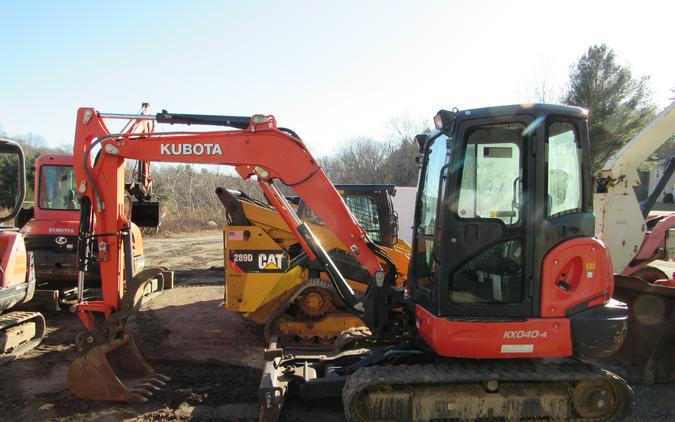 2016 Kubota KX 040-4 WITH THUMB AND QUICK CONNECT AND ANGLE BLADE