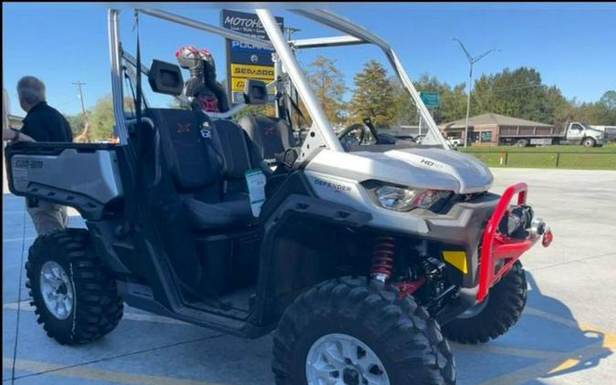 2025 Can-Am® Defender X mr HD10 Hyper Silver & Legion Red