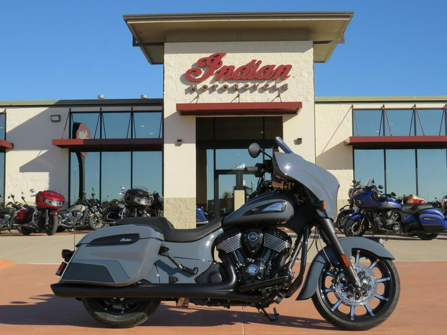 2024 Indian Motorcycle® Chieftain® Dark Horse® w/Powerband Audio Pkg Icon Stealth Gray Azure