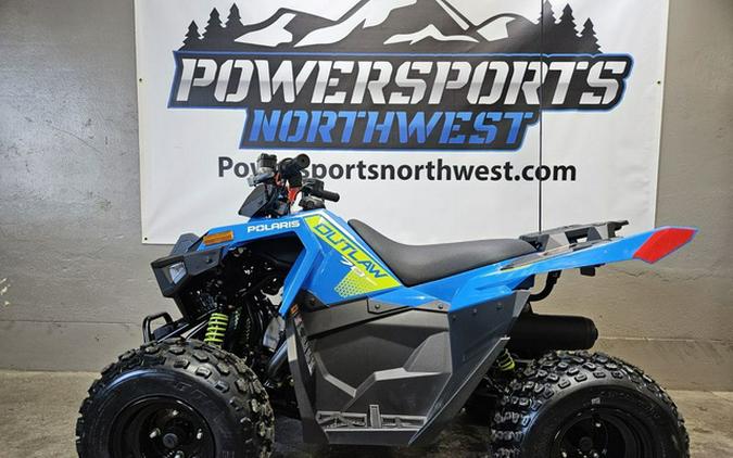 2025 Polaris Outlaw 70 EFI 70 EFI - VELOCITY BLUE LIFTED LIME