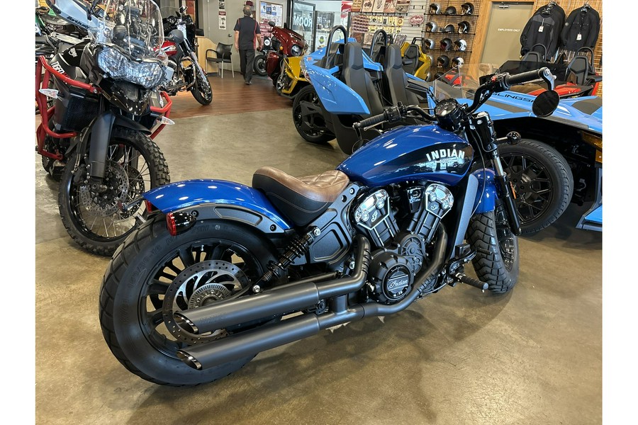 2019 Indian Motorcycle SCOUT BOBBER ICON ABS, BRILLIANT BLUE, 49ST Bobber