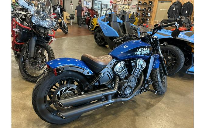 2019 Indian Motorcycle SCOUT BOBBER ICON ABS, BRILLIANT BLUE, 49ST Bobber