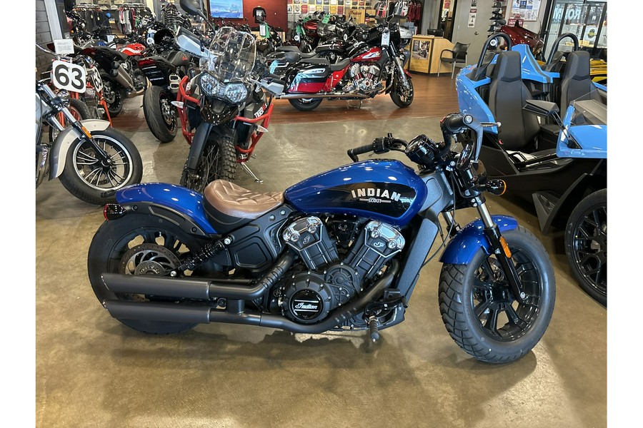 2019 Indian Motorcycle SCOUT BOBBER ICON ABS, BRILLIANT BLUE, 49ST Bobber