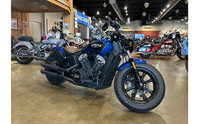 2019 Indian Motorcycle SCOUT BOBBER ICON ABS, BRILLIANT BLUE, 49ST Bobber