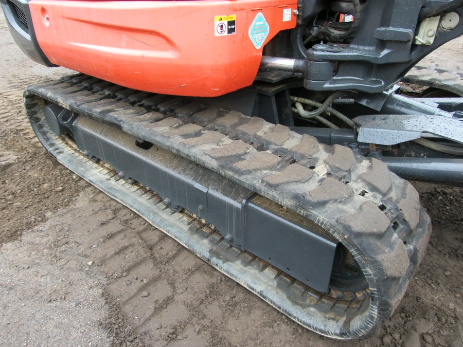 2015 Kubota KUBOTA KX040-4 WITH ANGLE BLADE AND THUMB