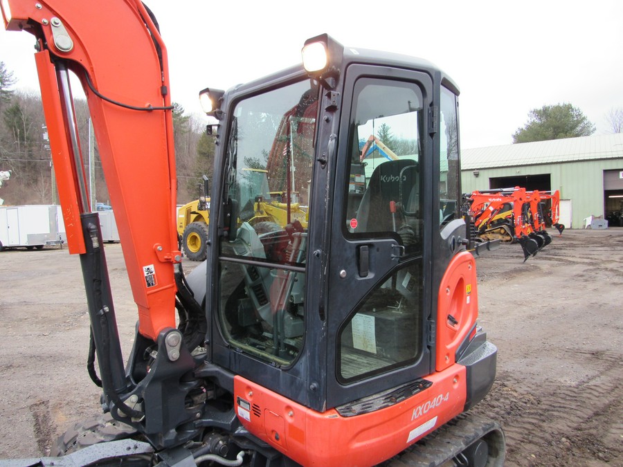 2015 Kubota KUBOTA KX040-4 WITH ANGLE BLADE AND THUMB