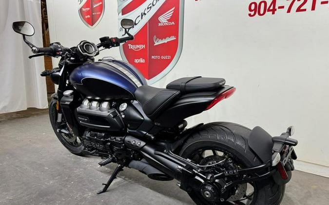 2025 Triumph Rocket 3 Storm R Satin Pacific Blue and Matte Sapphire Black