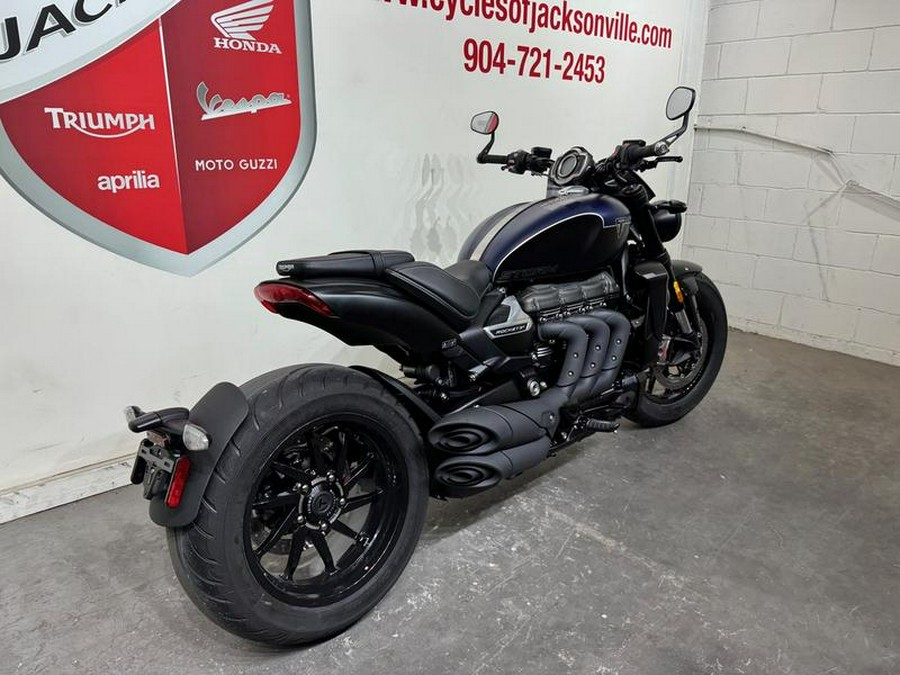 2025 Triumph Rocket 3 Storm R Satin Pacific Blue and Matte Sapphire Black