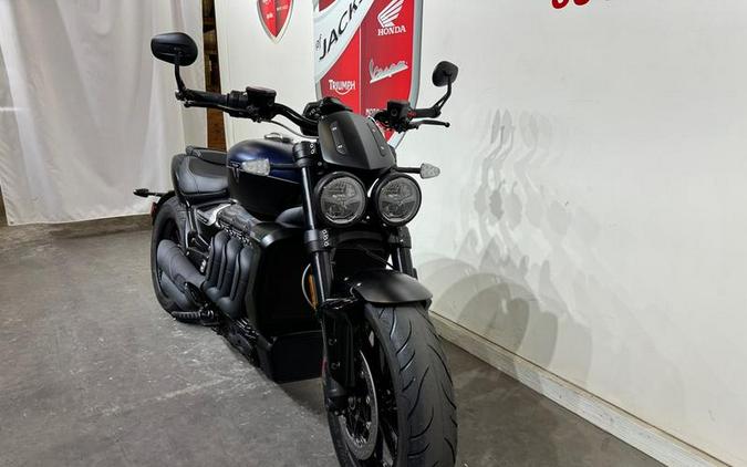 2025 Triumph Rocket 3 Storm R Satin Pacific Blue and Matte Sapphire Black