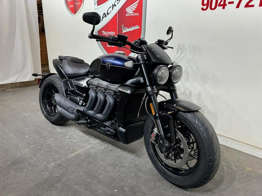 2025 Triumph Rocket 3 Storm R Satin Pacific Blue and Matte Sapphire Black