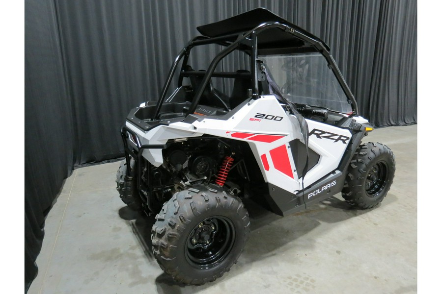 2022 Polaris RZR 200 EFI White Lightning/Indy Red
