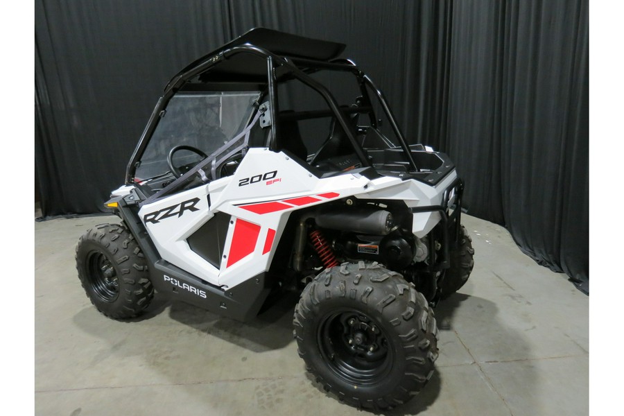 2022 Polaris RZR 200 EFI White Lightning/Indy Red
