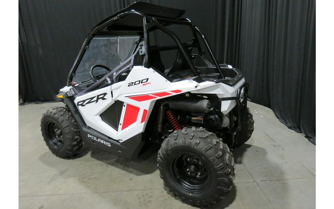 2022 Polaris RZR 200 EFI White Lightning/Indy Red
