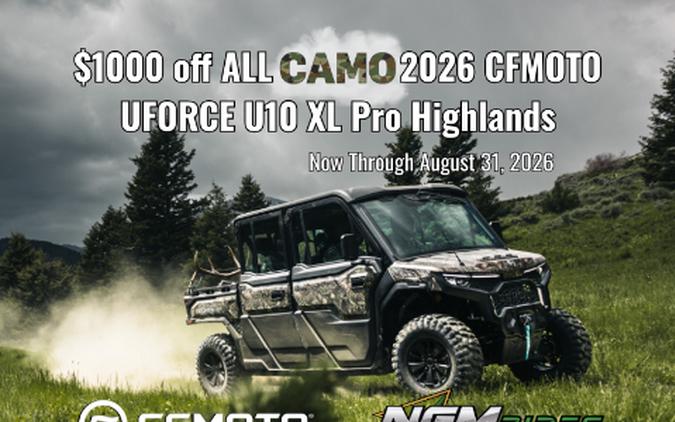 2026 CFMOTO UFORCE U10 XL Pro Highland