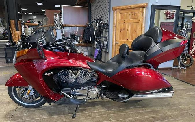 2015 Victory Motorcycles® Vision® Tour Sunset Red with Black Pinstripe