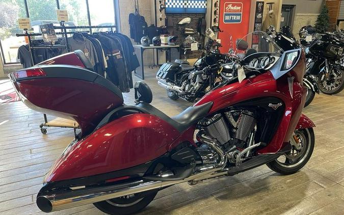 2015 Victory Motorcycles® Vision® Tour Sunset Red with Black Pinstripe