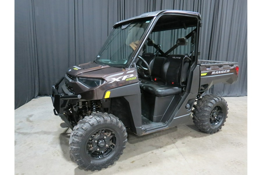 2023 Polaris RANGER XP 1000 Premium Super Graphite with Lifted Lime Accents
