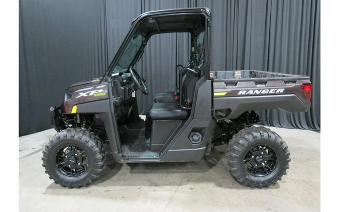 2023 Polaris RANGER XP 1000 Premium Super Graphite with Lifted Lime Accents