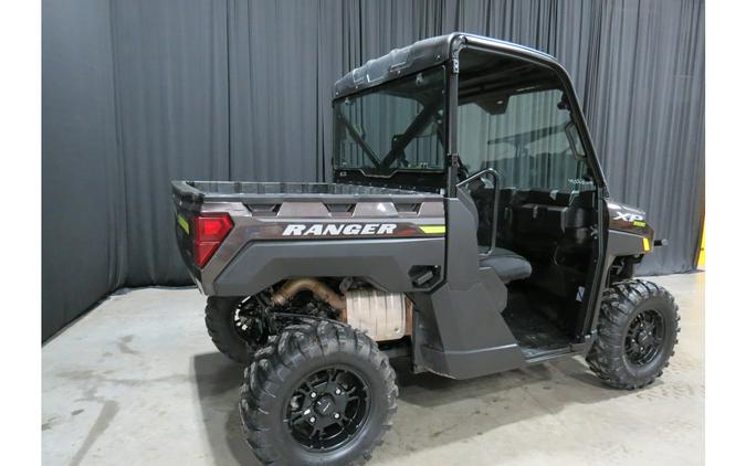 2023 Polaris RANGER XP 1000 Premium Super Graphite with Lifted Lime Accents