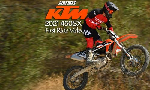 2021 KTM 450SX-F FIRST RIDE VIDEO