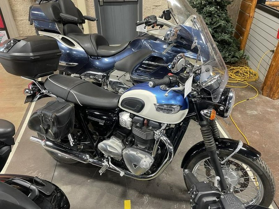 2017 Triumph Bonneville T100 Fusion White/Aegean Blue