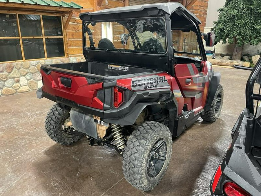 2018 Polaris® General™ 1000 EPS Ride Command™ Edition Matte Sunset Red