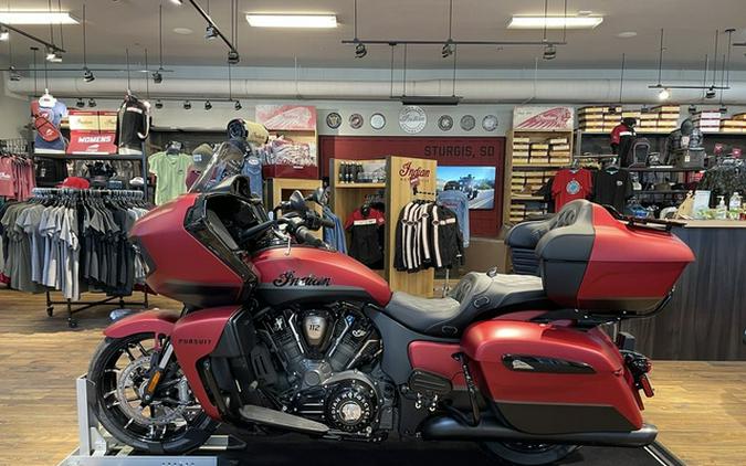 2025 Indian Pursuit Dark Horse 112 Sunset Red Smoke With Bla