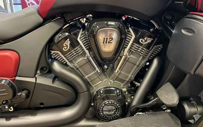 2025 Indian Pursuit Dark Horse 112 Sunset Red Smoke With Bla