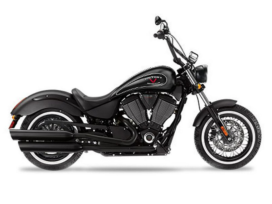 2015 Victory Motorcycles® High-Ball™ Suede Black with Silver Pinstripes