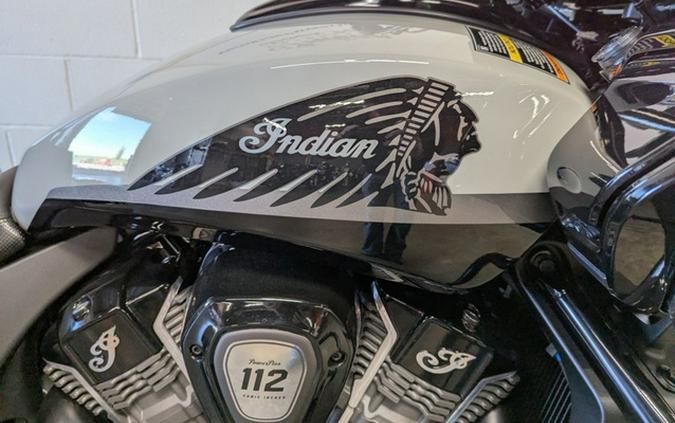 2026 Indian Challenger Dark Horse 112 w/PowerBand Audio Chalk with Black Metallic