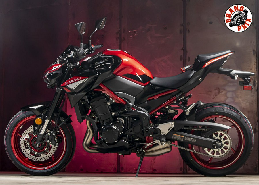 2024 Kawasaki Z900 ABS Candy Persimmon Red/Ebony