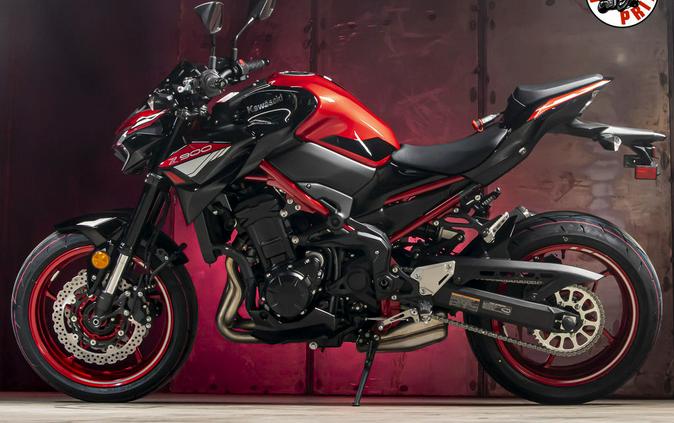 2024 Kawasaki Z900 ABS Candy Persimmon Red/Ebony