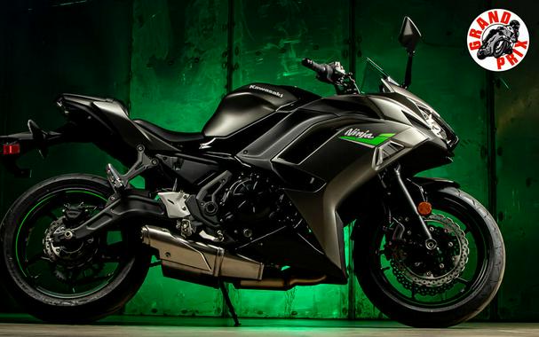 2024 Kawasaki Ninja® 650 Metallic Matte Graphenesteel Gray/Ebony