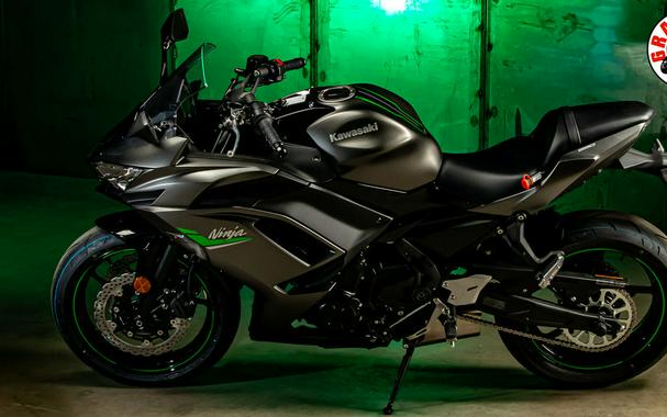 2024 Kawasaki Ninja® 650 Metallic Matte Graphenesteel Gray/Ebony