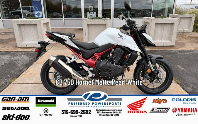 2025 Honda CB 750 Hornet Matte Pearl White