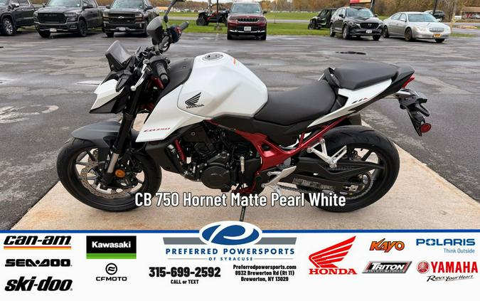 2025 Honda CB 750 Hornet Matte Pearl White