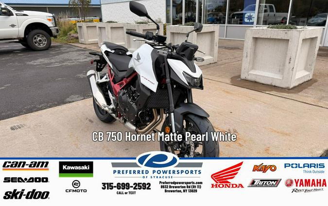 2025 Honda CB 750 Hornet Matte Pearl White