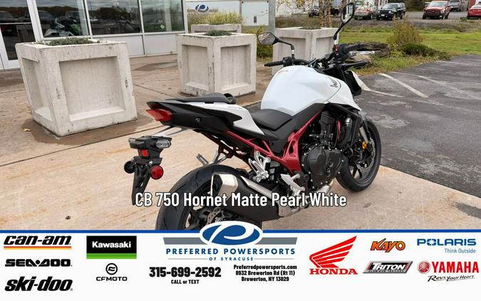 2025 Honda CB 750 Hornet Matte Pearl White
