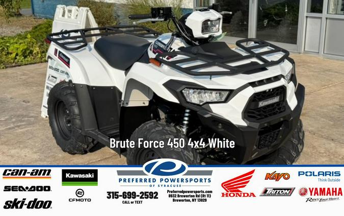 2025 Kawasaki Brute Force 450 4x4 White