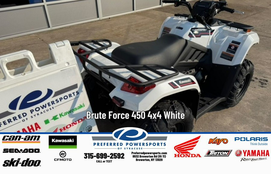 2025 Kawasaki Brute Force 450 4x4 White