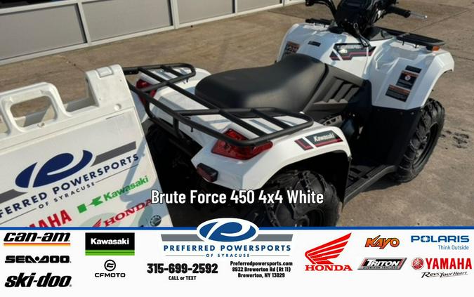 2025 Kawasaki Brute Force 450 4x4 White