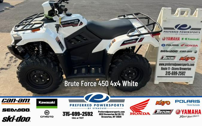 2025 Kawasaki Brute Force 450 4x4 White