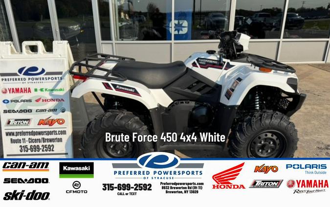 2025 Kawasaki Brute Force 450 4x4 White
