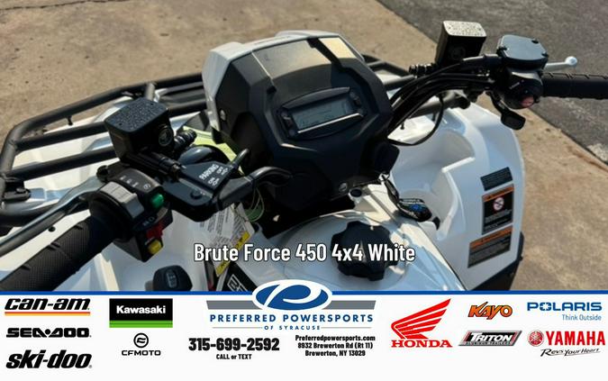 2025 Kawasaki Brute Force 450 4x4 White