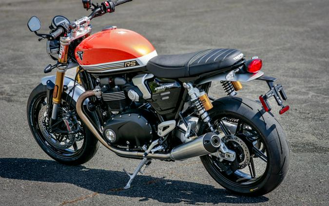 2025 Triumph Speed Twin 1200 RS Baja OrangeSapphire Black